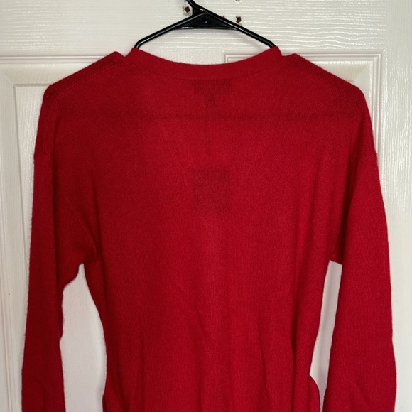 NWT Charter Club 100% Cashmere Belted Cardigan Duster Sweater M MSRP $229 Red - Picture 11 of 13